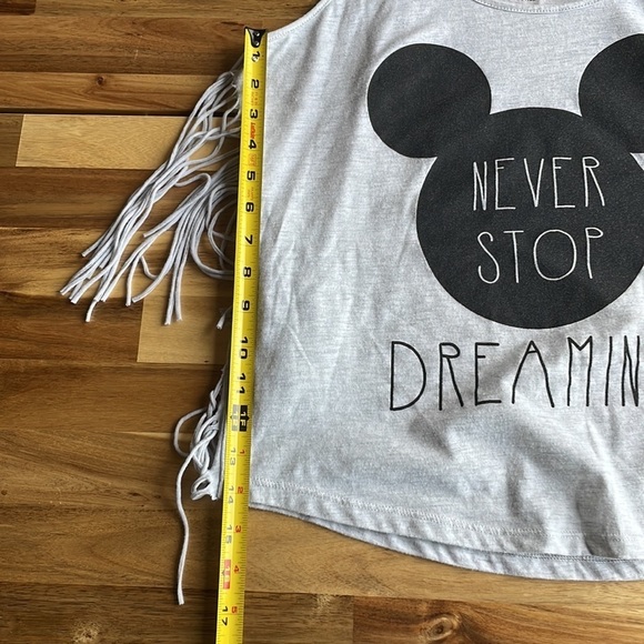 DISNEY Never Stop Dreaming Fringe Tank Size M NWT - Picture 6 of 6
